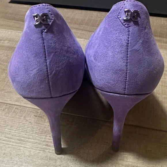 Sam Edelman Lavender Suede Pointed-Toe Stiletto Pumps - Picture 5 of 16